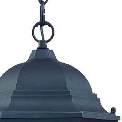 Two Light Matte Black Carousel Lantern Hanging Light HomeRoots
