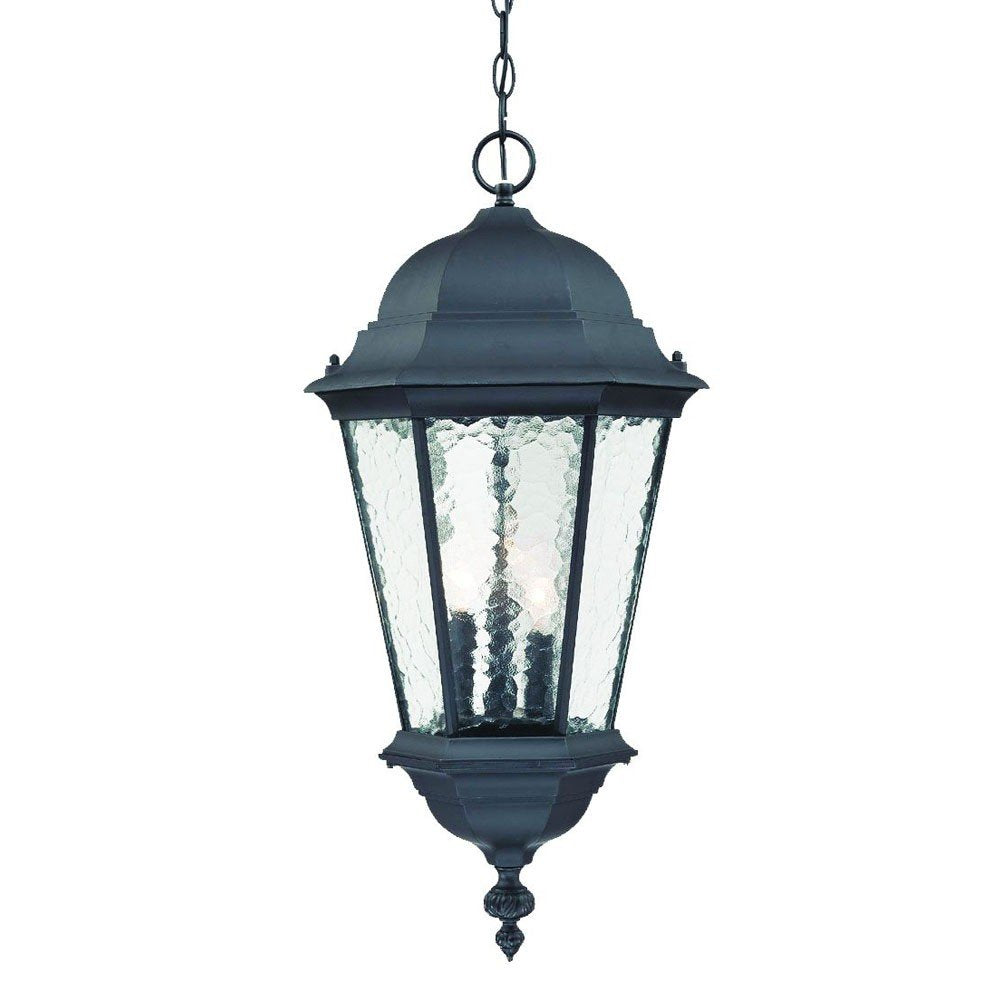 Telfair 3-Light Matte Black Hanging Light — view 1