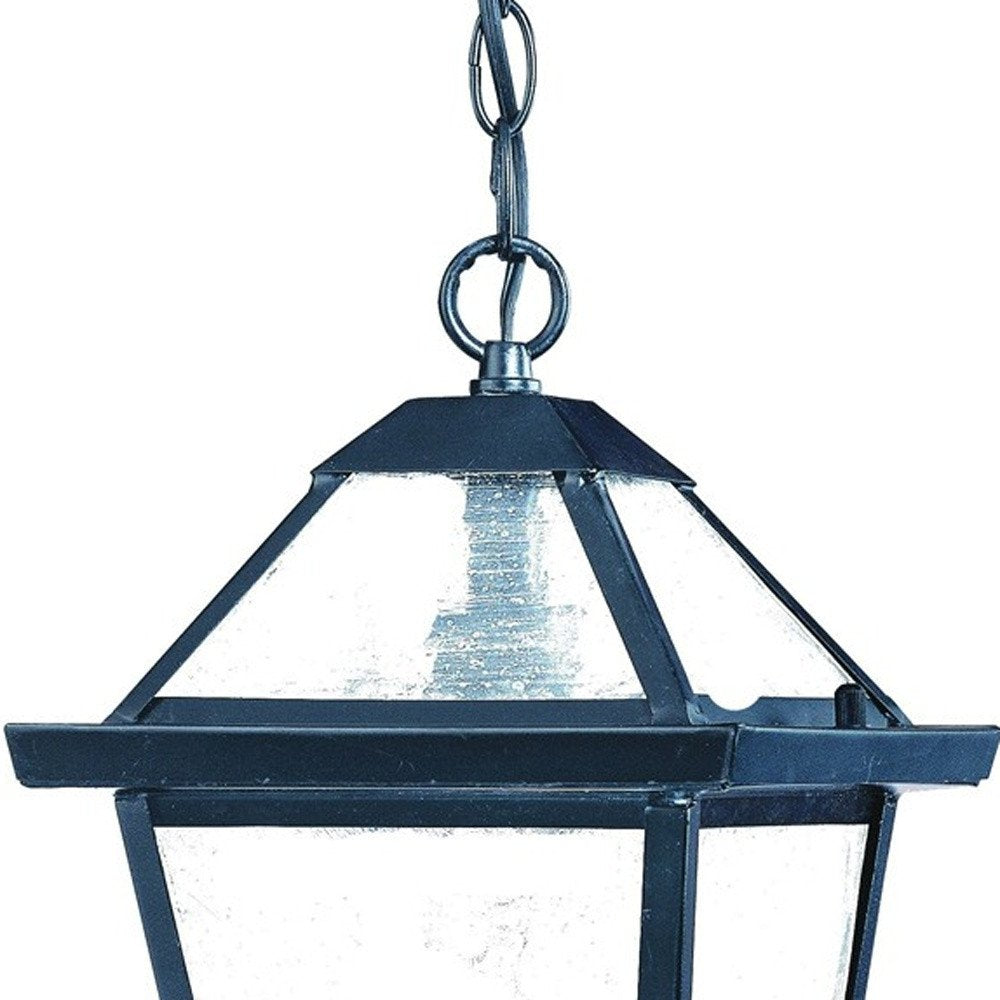 Matte Black Hanging Lantern Light HomeRoots