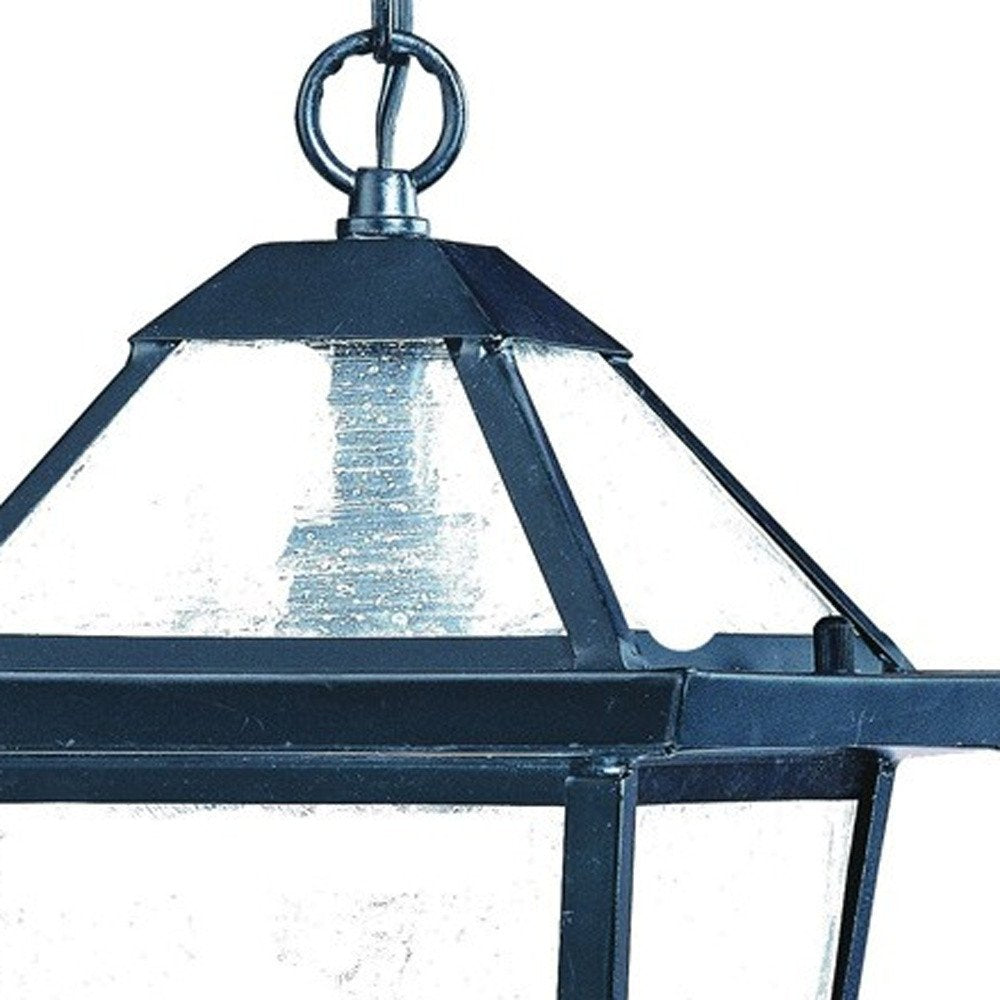 Matte Black Hanging Lantern Light HomeRoots