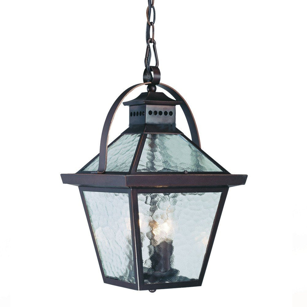 Bay Street 3-Light Architectural Bronze Hanging Light — view 1