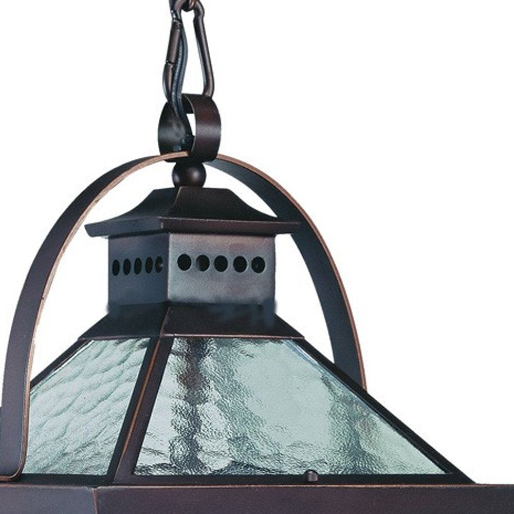 Bay Street 3-Light Architectural Bronze Hanging Light — view 5