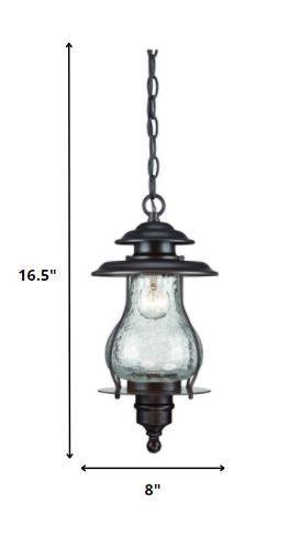 Antique Bronze Oil Lantern Hanging Light - FurniFindUSA