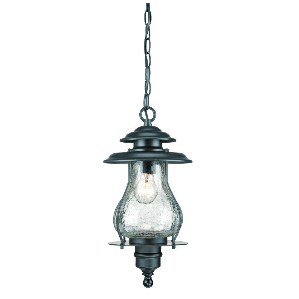 Matte Black Oil Lantern Hanging Light HomeRoots