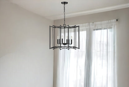 Rhian 8-Light Matte Black Pendant