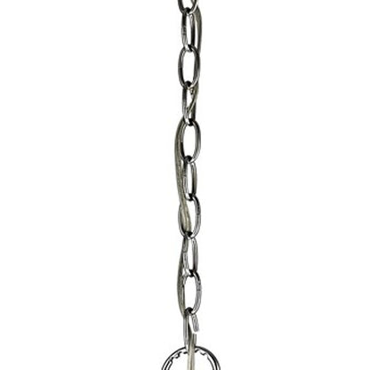 Isabella 4-Light Polished Nickel Drum Pendant With Crystal Accents