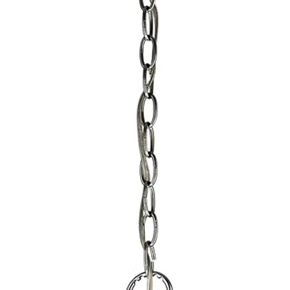 Isabella 4-Light Polished Nickel Drum Pendant With Crystal Accents HomeRoots