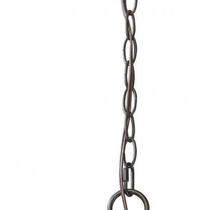 Aria 3-Light Oil-Rubbed Bronze Globe Pendant With Mother Of Pearl Accents HomeRoots