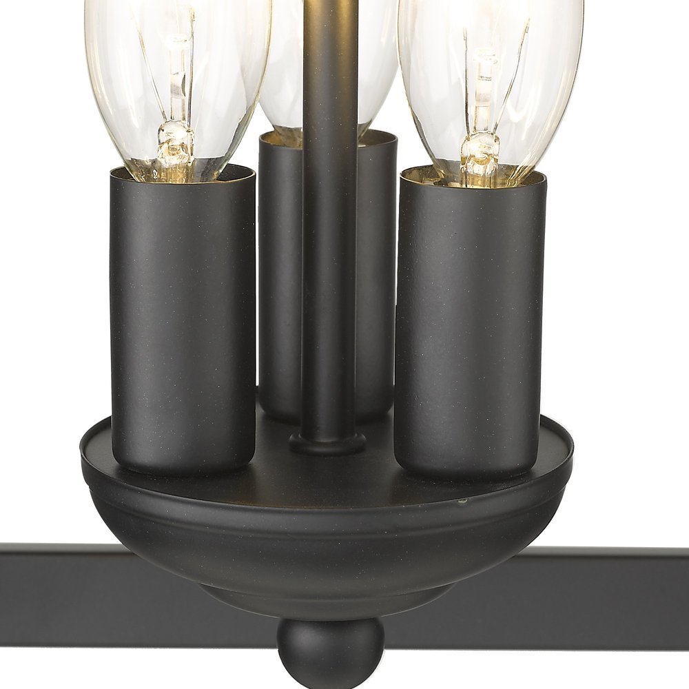 Vintage Black Metal Tapered Hanging Light — view 6