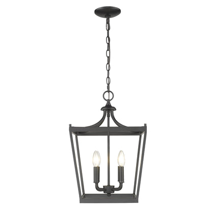 Kennedy 4-Light Matte Black Pendant