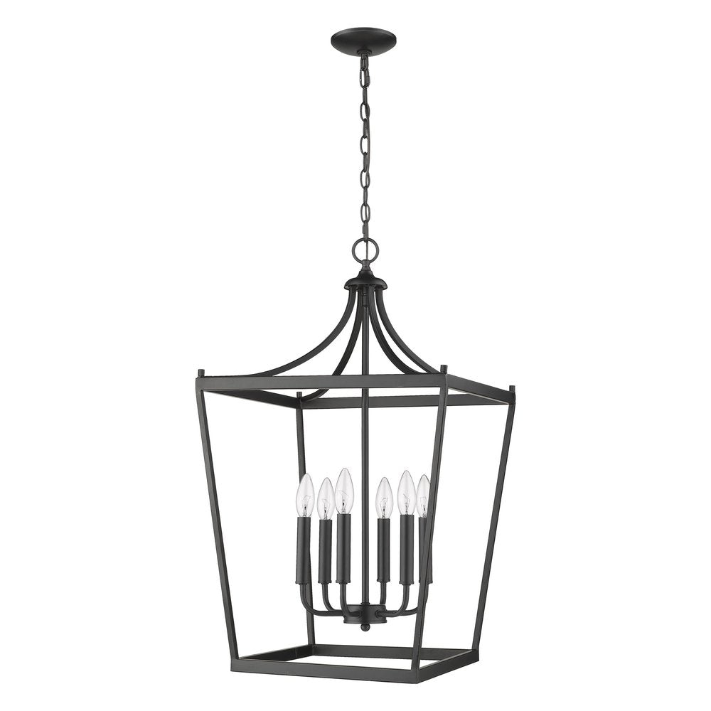 Brown Metal Six Light Dimmable Ceiling Light HomeRoots