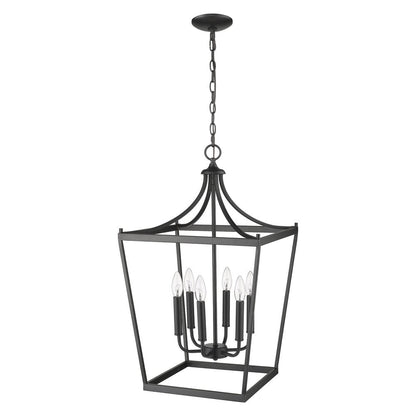 Brown Metal Six Light Dimmable Ceiling Light HomeRoots