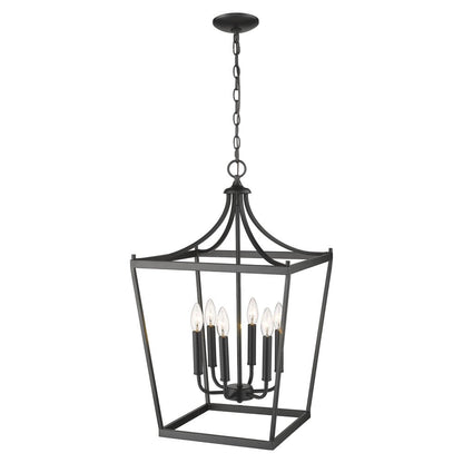 Brown Metal Six Light Dimmable Ceiling Light HomeRoots