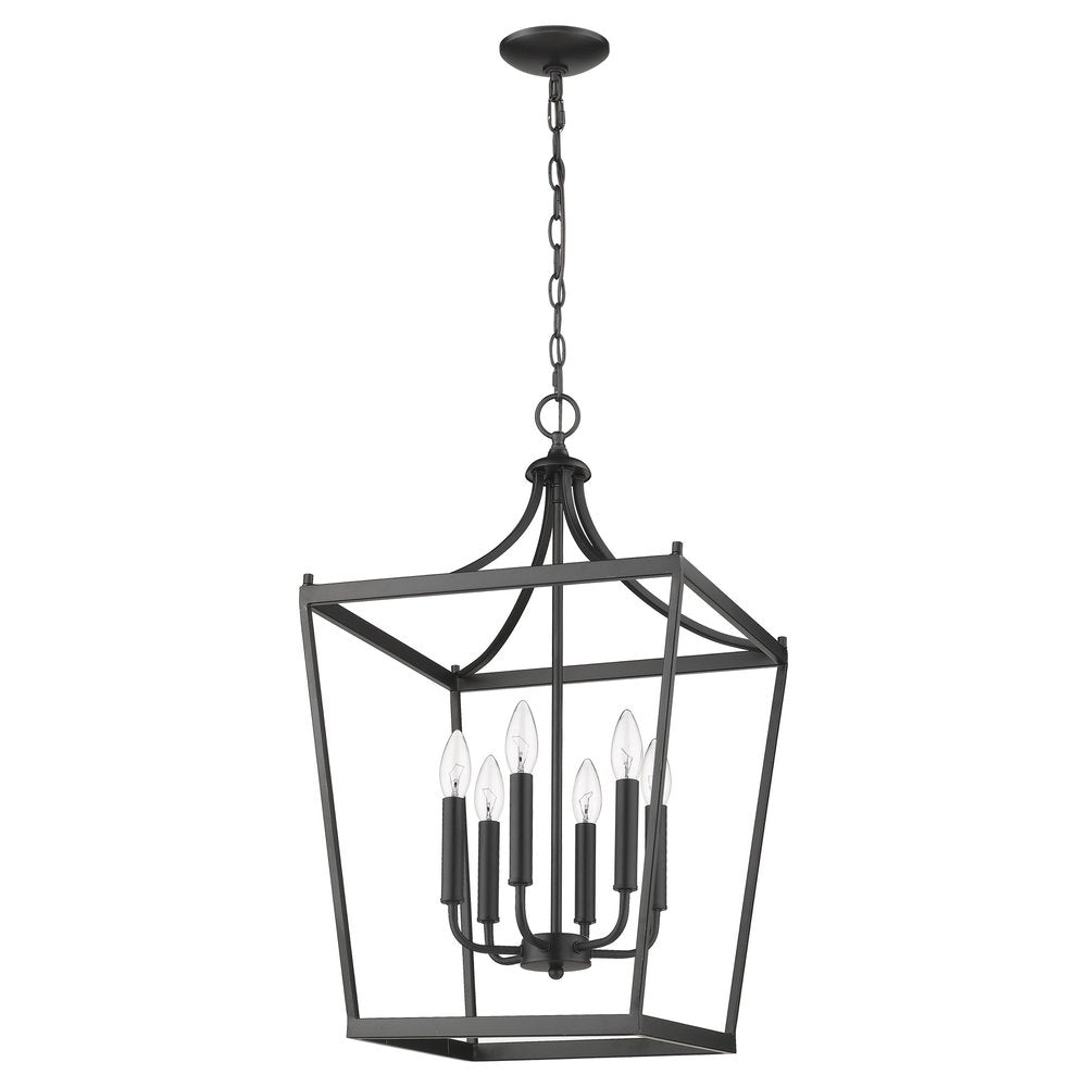 Brown Metal Six Light Dimmable Ceiling Light HomeRoots