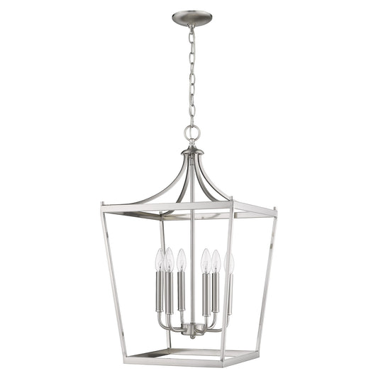 Kennedy 6-Light Satin Nickel Pendant