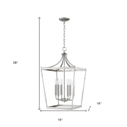 Kennedy 6-Light Satin Nickel Pendant HomeRoots