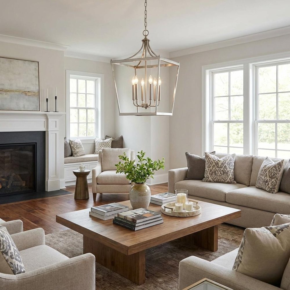 Silver Metal Six Light Dimmable Ceiling Light HomeRoots