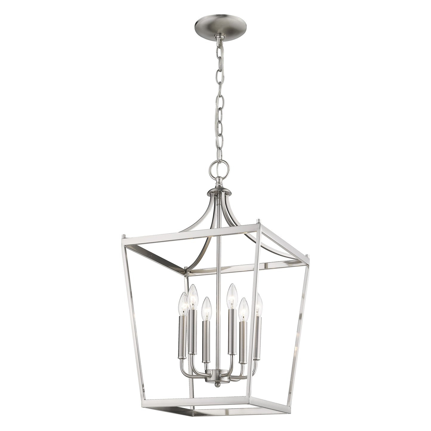 Kennedy 6-Light Satin Nickel Pendant