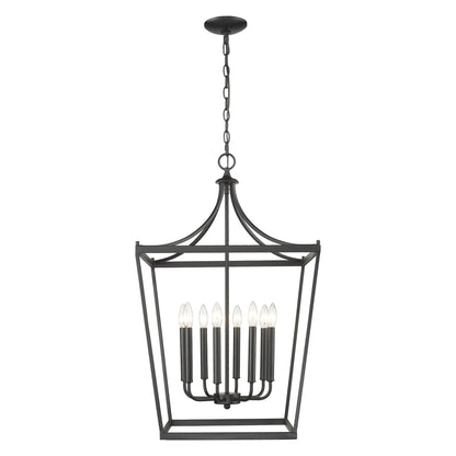 Kennedy 8-Light Matte Black Pendant