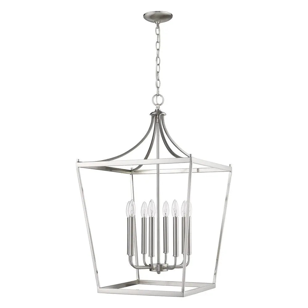 Kennedy 8-Light Satin Nickel Pendant HomeRoots