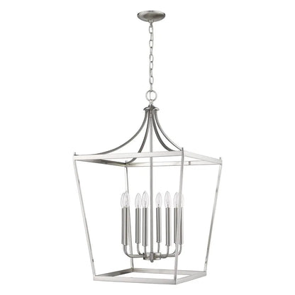 Kennedy 8-Light Satin Nickel Pendant HomeRoots