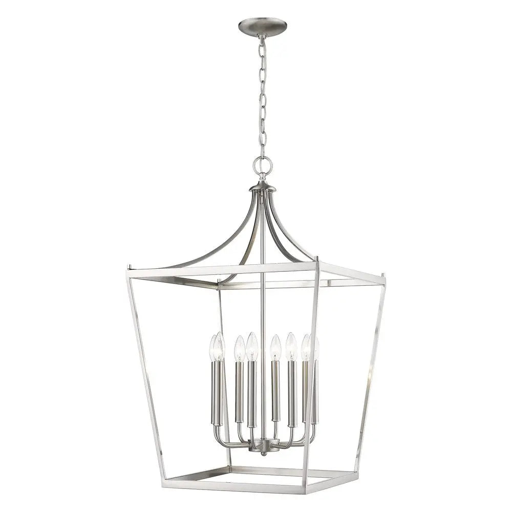 Kennedy 8-Light Satin Nickel Pendant HomeRoots
