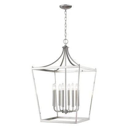 Kennedy 8-Light Satin Nickel Pendant HomeRoots