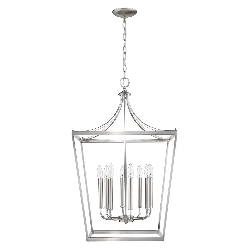 Kennedy 8-Light Satin Nickel Pendant HomeRoots