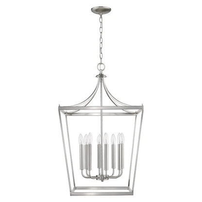 Kennedy 8-Light Satin Nickel Pendant HomeRoots