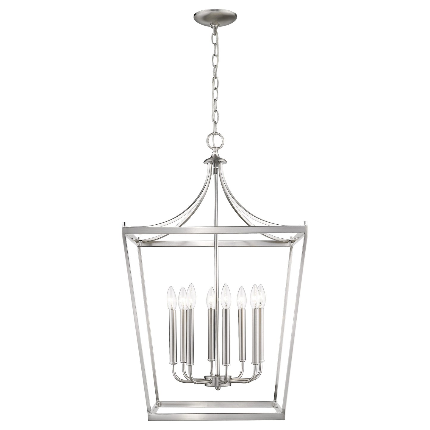 Kennedy 8-Light Satin Nickel Pendant