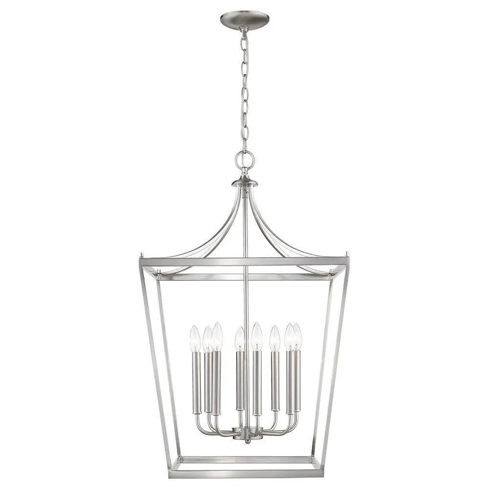 Kennedy 8-Light Satin Nickel Pendant HomeRoots