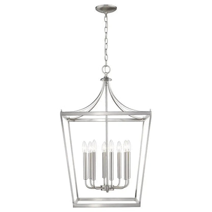 Kennedy 8-Light Satin Nickel Pendant HomeRoots