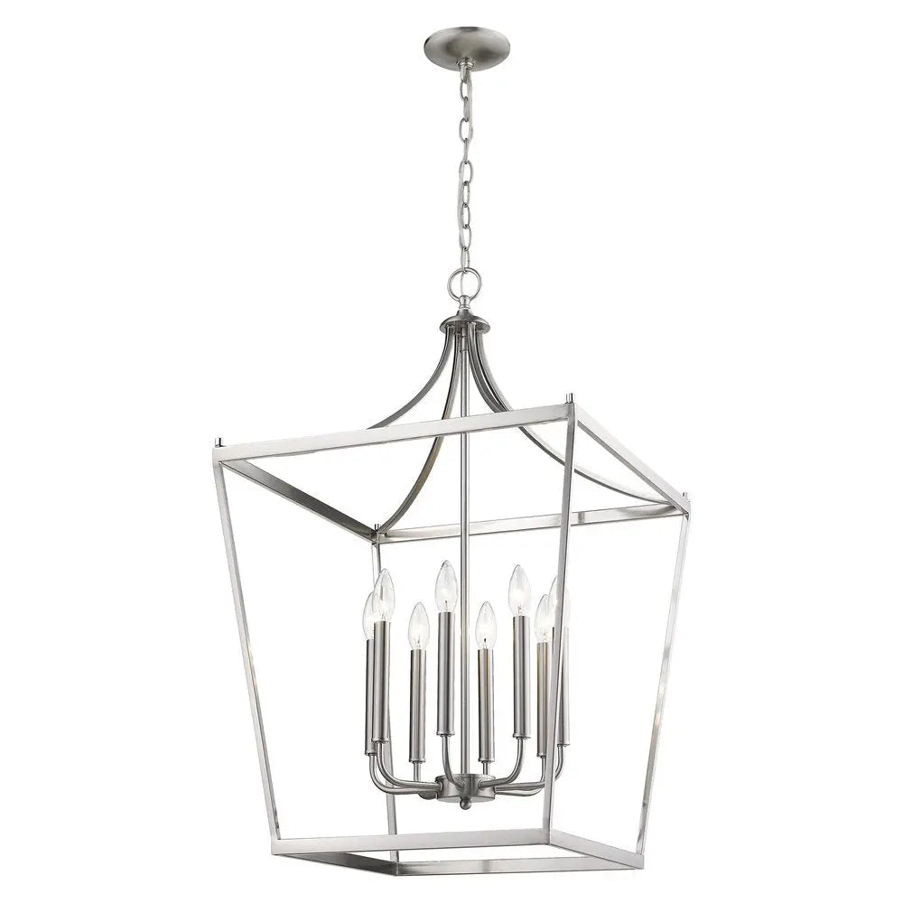 Kennedy 8-Light Satin Nickel Pendant HomeRoots