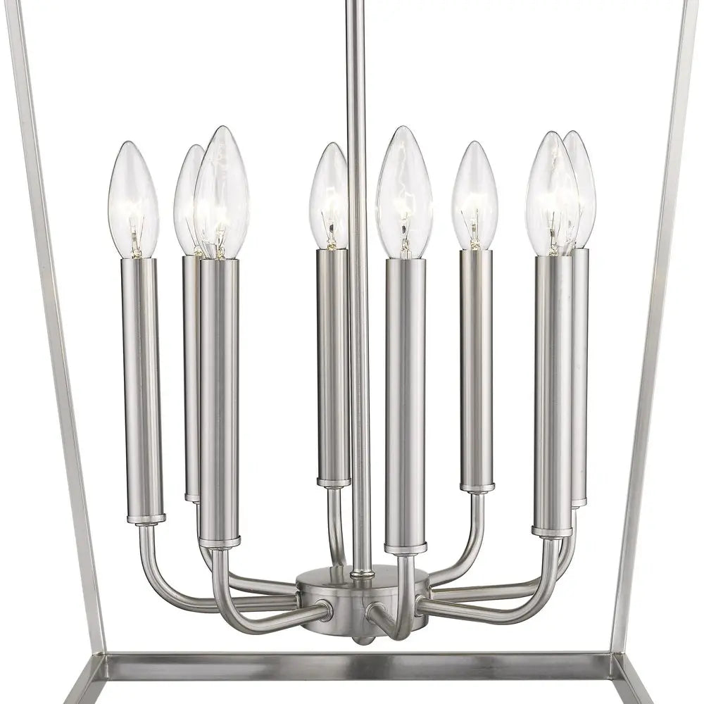Kennedy 8-Light Satin Nickel Pendant HomeRoots