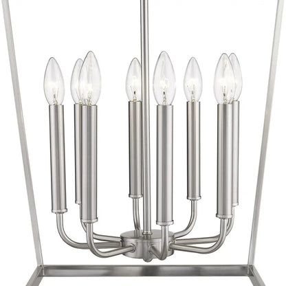 Kennedy 8-Light Satin Nickel Pendant HomeRoots
