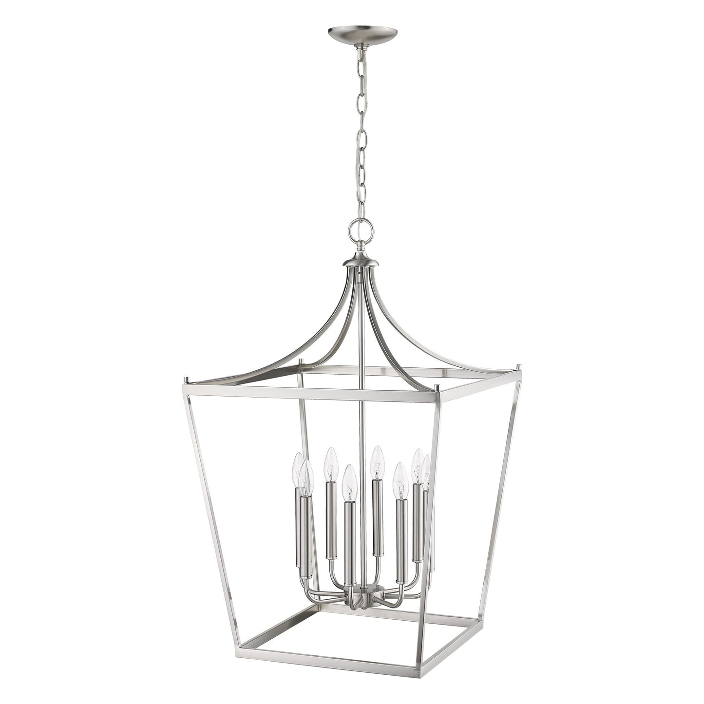 Kennedy 8-Light Satin Nickel Pendant