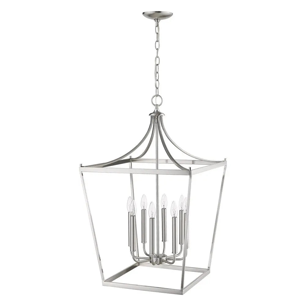Kennedy 8-Light Satin Nickel Pendant HomeRoots