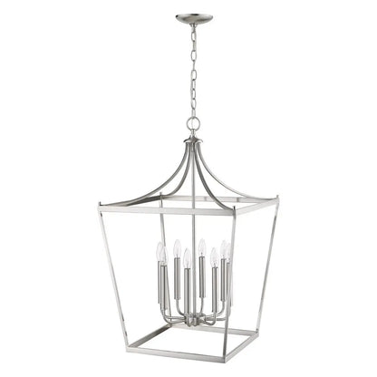 Kennedy 8-Light Satin Nickel Pendant HomeRoots