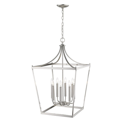 Kennedy 8-Light Satin Nickel Pendant