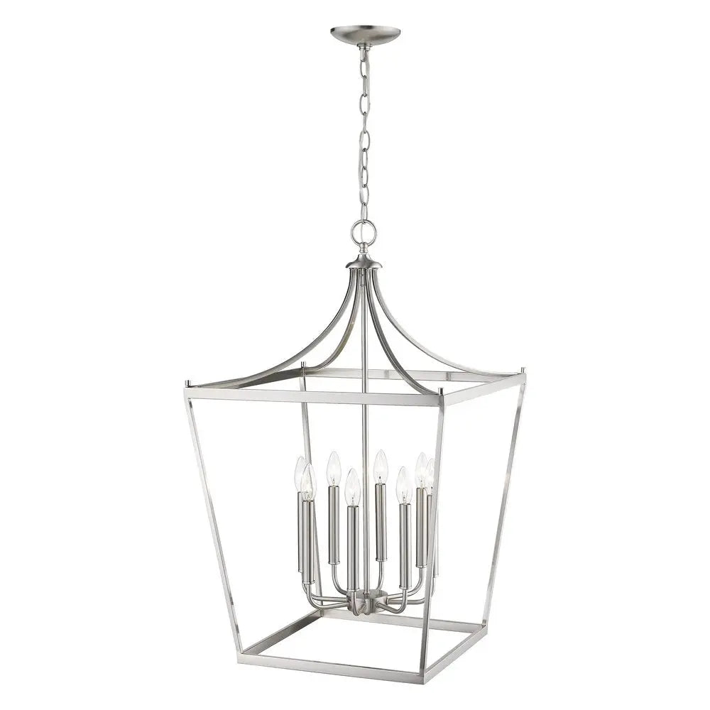 Kennedy 8-Light Satin Nickel Pendant HomeRoots