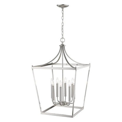 Kennedy 8-Light Satin Nickel Pendant HomeRoots