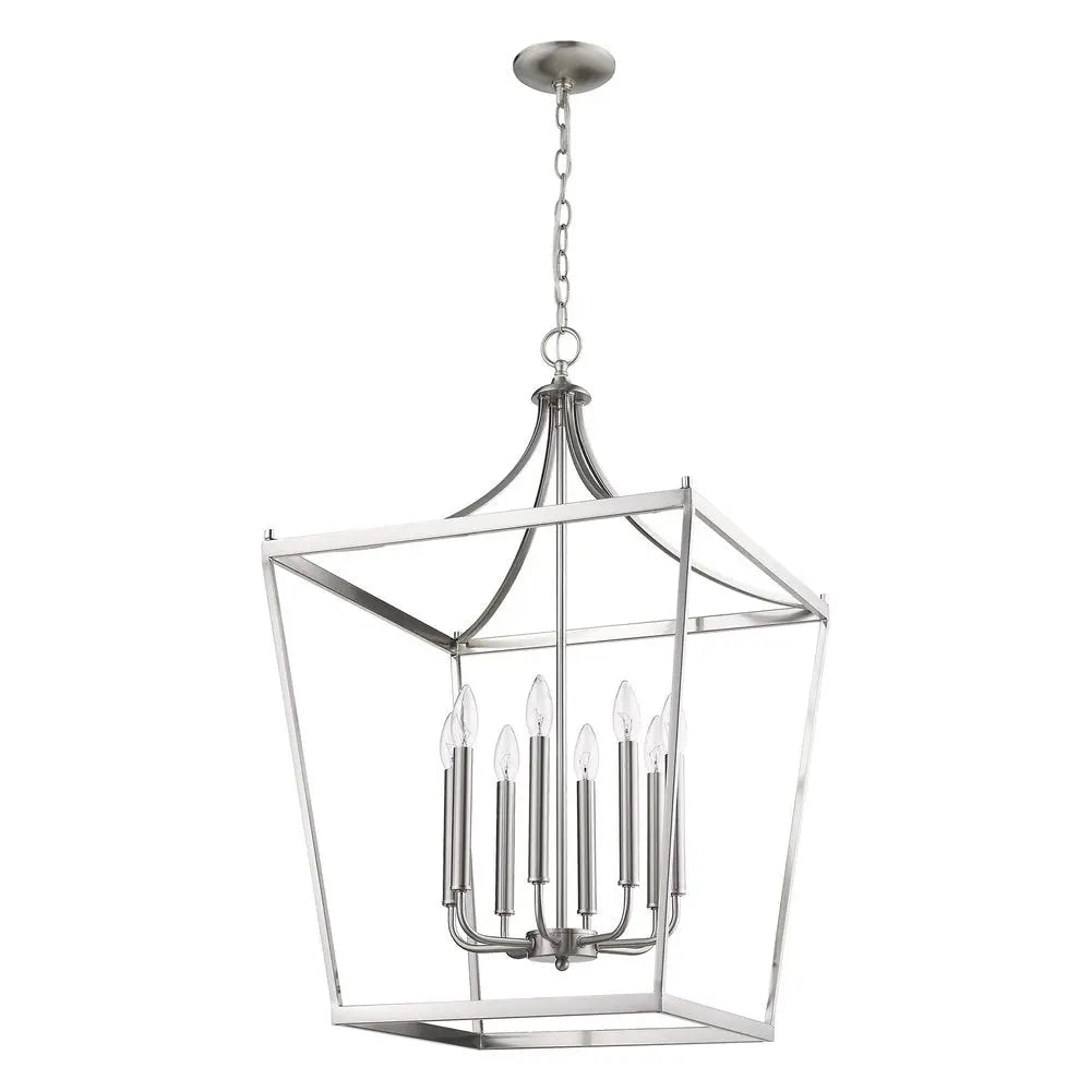 Kennedy 8-Light Satin Nickel Pendant HomeRoots