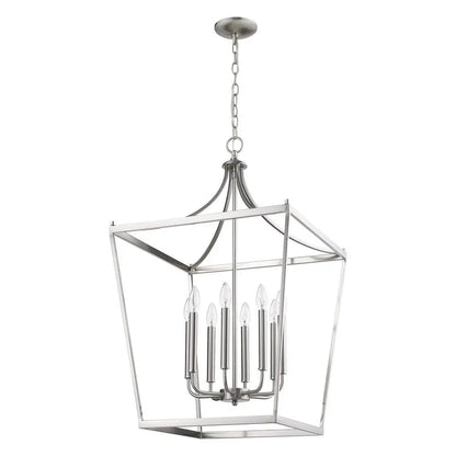 Kennedy 8-Light Satin Nickel Pendant HomeRoots