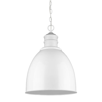 Colby 1-Light White Pendant