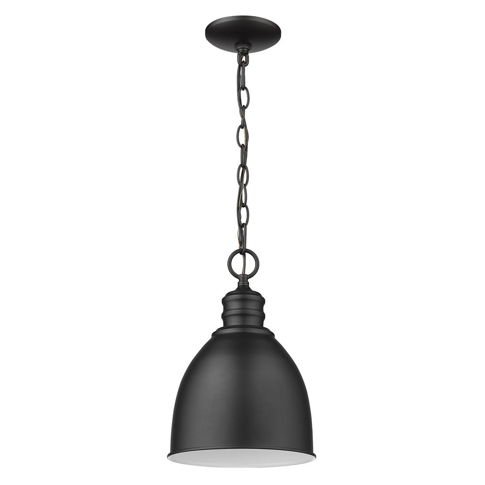 Minimalist Black Metal Pendant Hanging Light HomeRoots