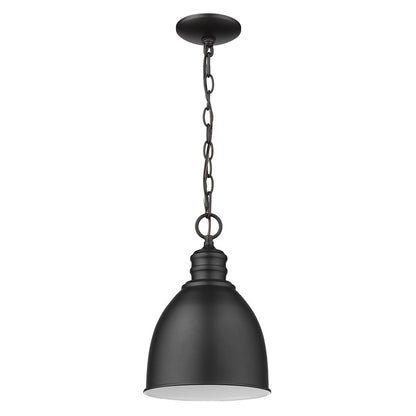 Minimalist Black Metal Pendant Hanging Light HomeRoots
