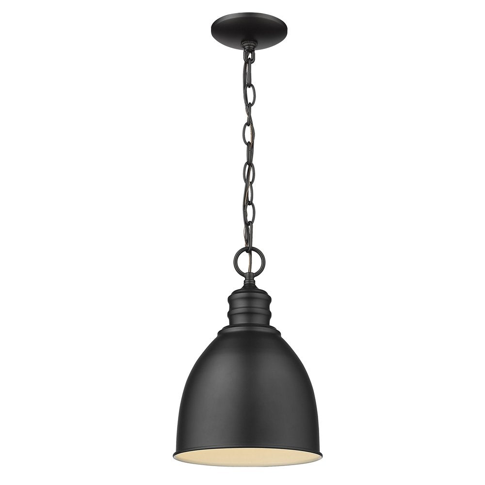 Minimalist Black Metal Pendant Hanging Light HomeRoots