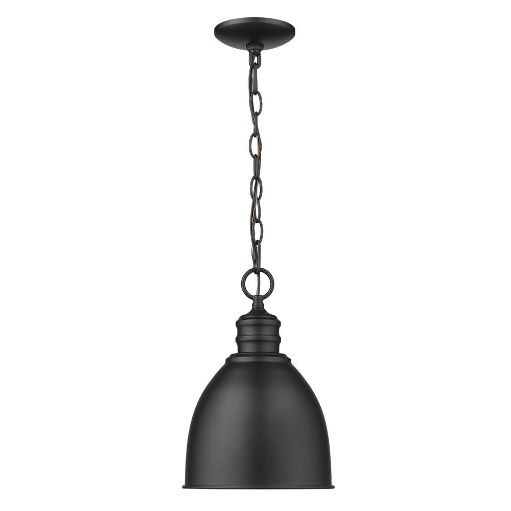 Minimalist Black Metal Pendant Hanging Light HomeRoots