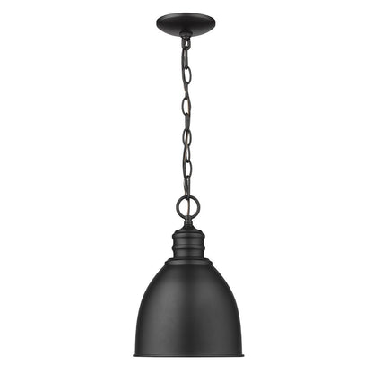 Minimalist Black Metal Pendant Hanging Light HomeRoots