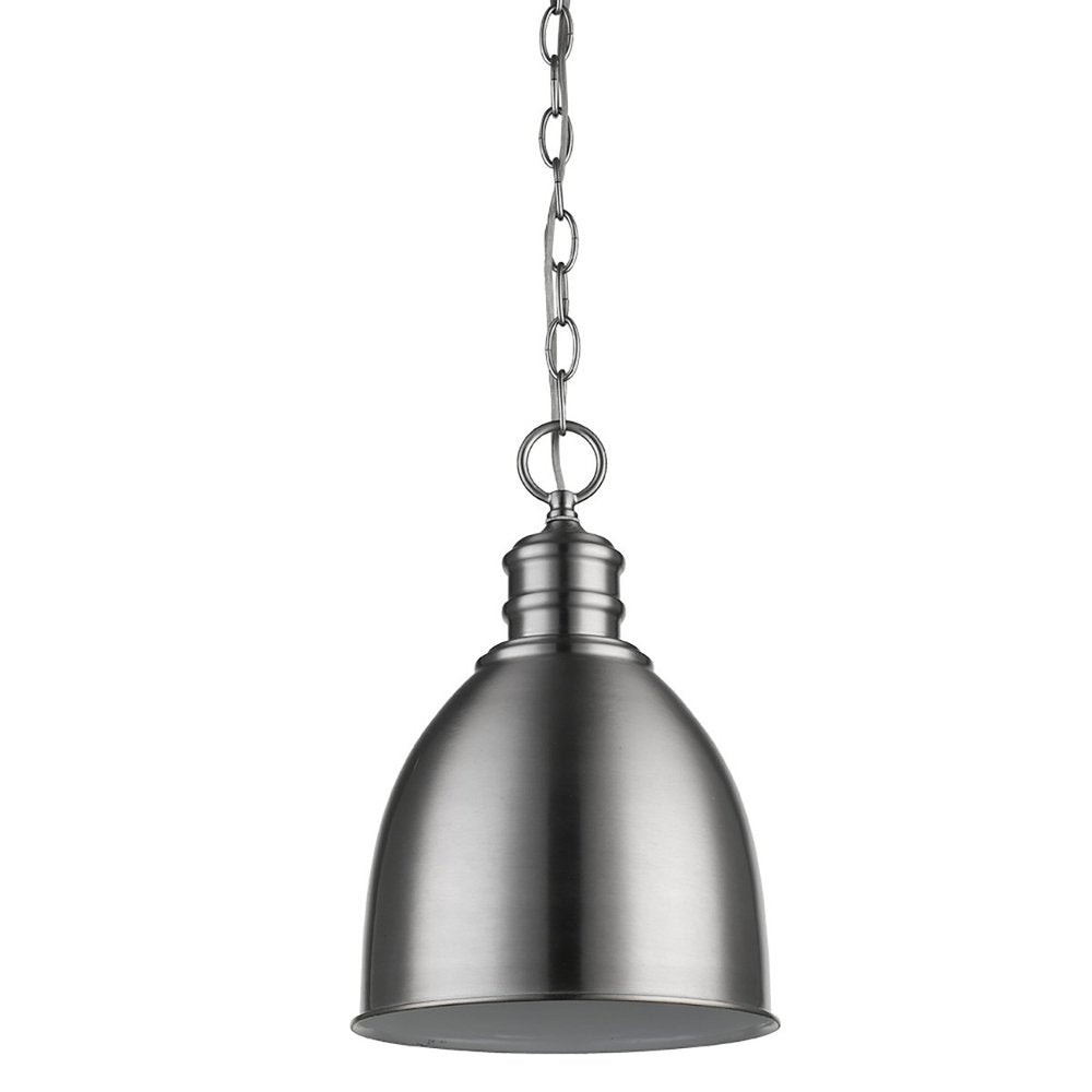 Minimalist Silver Metal Pendant Hanging Light HomeRoots